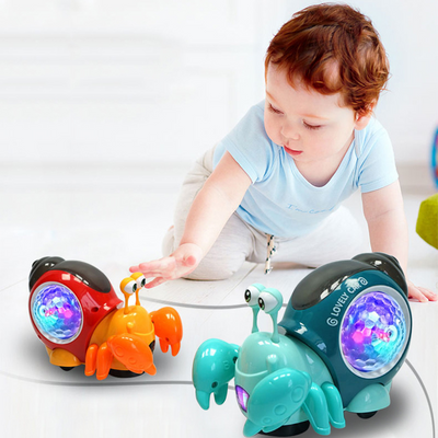 Achetez le Jouet d’Éveil Musical CrabSnail Toy™ pour Bébé - Amusement et Développement Assurés!