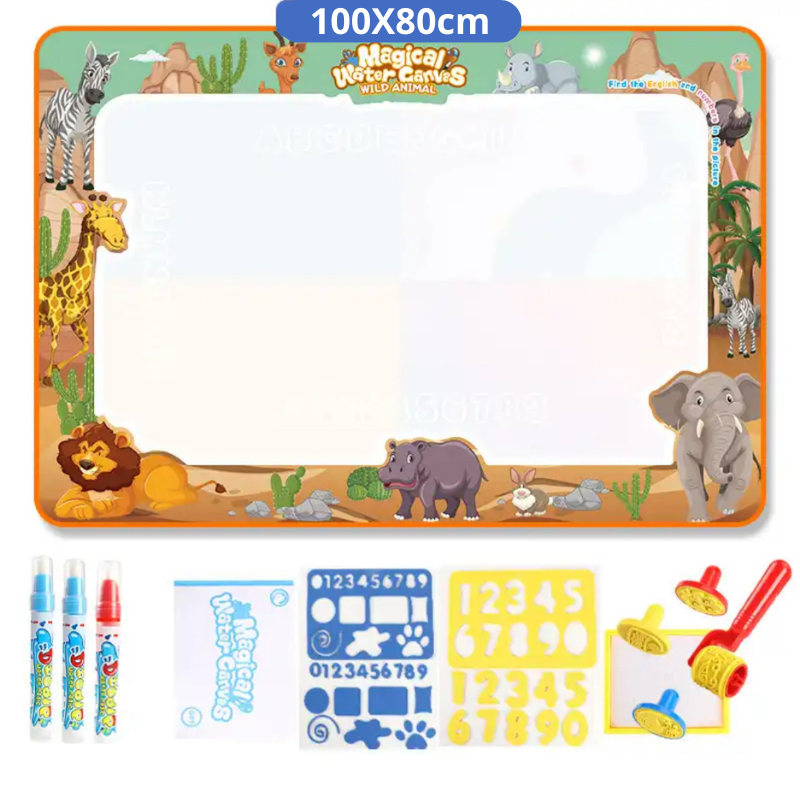 Tapis de Dessin Magique Réutilisable - Kit Créatif Enfants