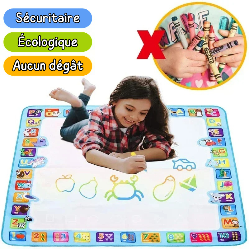 Tapis de Dessin Magique Réutilisable - Kit Créatif Enfants