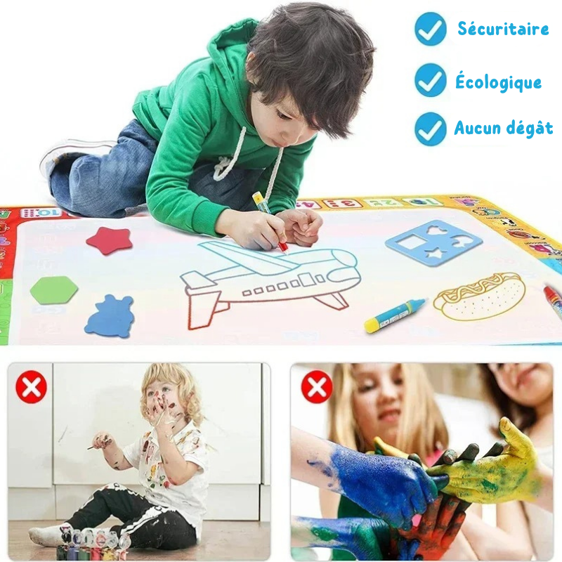 Achetez le Tapis de Dessin Magique Réutilisable Koppa Koala™ - Libérez la créativité de vos enfants sans le désordre