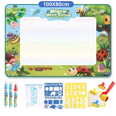 Tapis de Dessin Magique Réutilisable - Kit Créatif Enfants