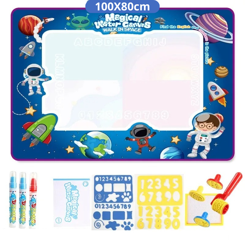 Tapis de Dessin Magique Réutilisable - Kit Créatif Enfants