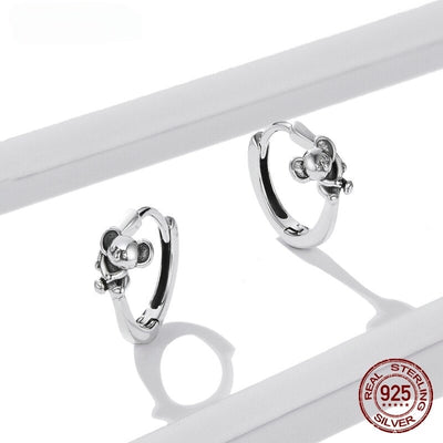 Achetez les Boucles d'Oreilles Koala cercle Baby Koala™ | Bijou Charmant pour Femmes