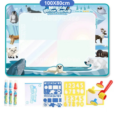 Tapis de Dessin Magique Réutilisable - Kit Créatif Enfants