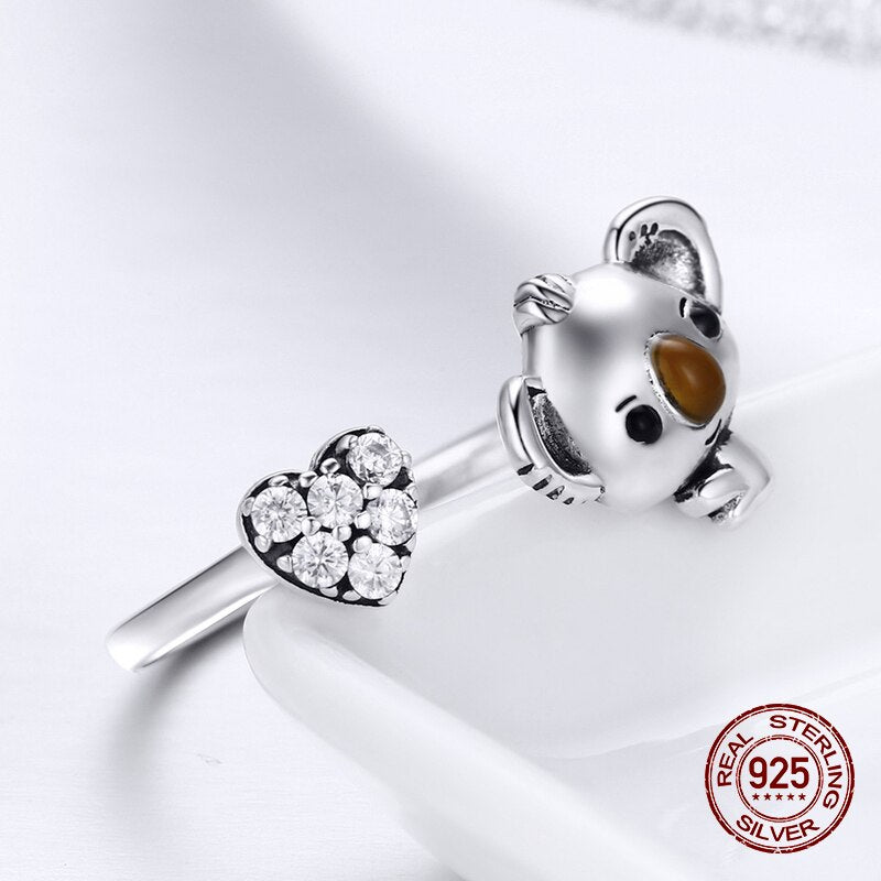 Achetez la Bague en Argent Sterling 925 Baby Heart Koala™ pour Femme | Bijou Élégant