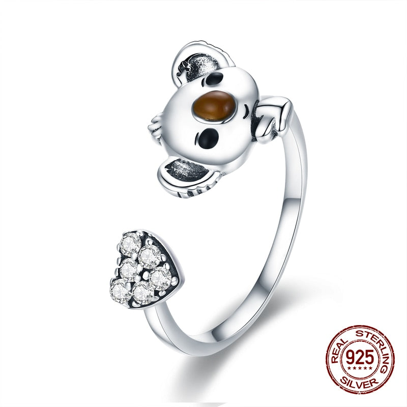 Achetez la Bague en Argent Sterling 925 Baby Heart Koala™ pour Femme | Bijou Élégant