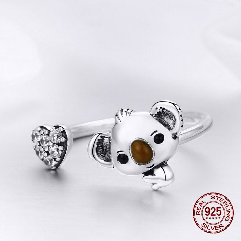 Achetez la Bague en Argent Sterling 925 Baby Heart Koala™ pour Femme | Bijou Élégant