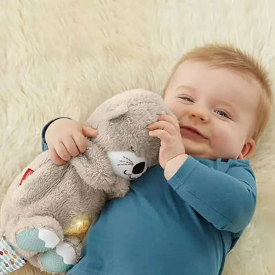 Douce Loutre Kanter : Peluche Respirante pour Bébé avec Musique Apaisante et Lumière - Cadeau de Sommeil Idéal pour les Nouveau-Nés