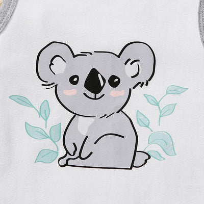 Achetez l'Ensemble Barboteuse et Bonnet pour Bébé - Imprimé Koala - Confort et Style Assurés!