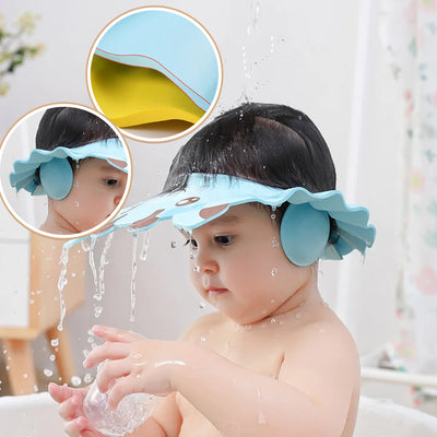 Chapeau de Lavage Cheveux Enfants : Protection Anti-Eclaboussures et Confort