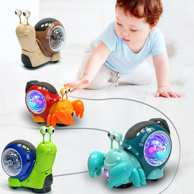 Achetez le Jouet d’Éveil Musical CrabSnail Toy™ pour Bébé - Amusement et Développement Assurés!