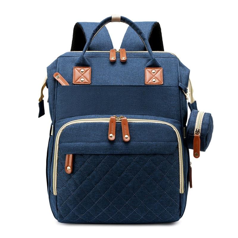 Achetez le Sac à Dos à Langer BabyGo Backpack™ 3 en 1 - Station à Langer de Voyage et Lit Pliable